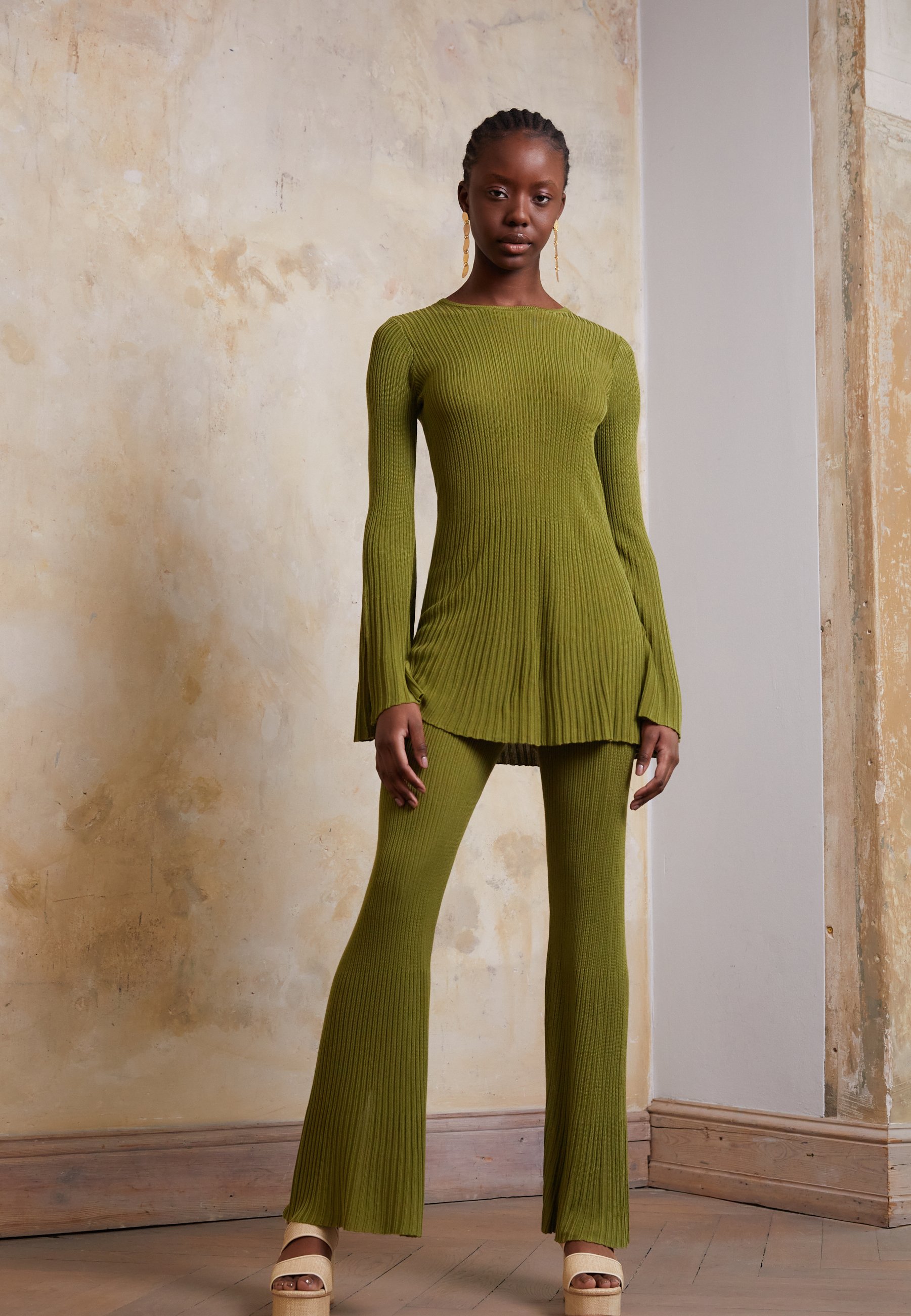 Cult Gaia DALIA PANT - Trousers - palm 