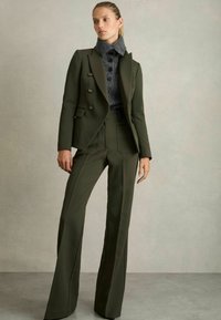 Reiss PRIYA HIGH-RISE FLARED - Pantalones - green