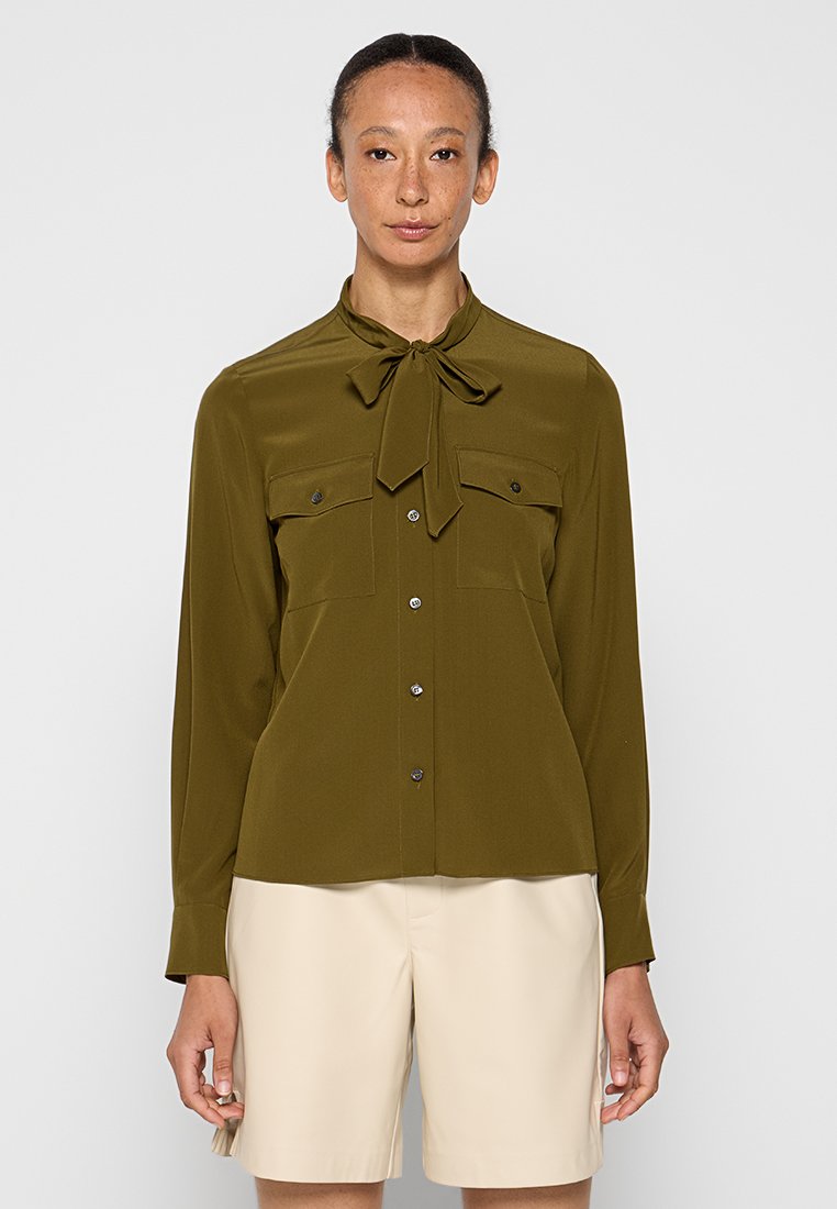 ASPESI Blouse olijfgroen ASPESI Blouse olijfgroen