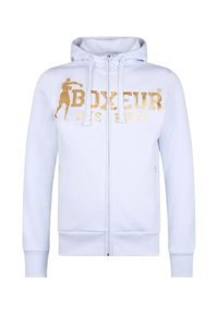 Felpa con zip - weiss