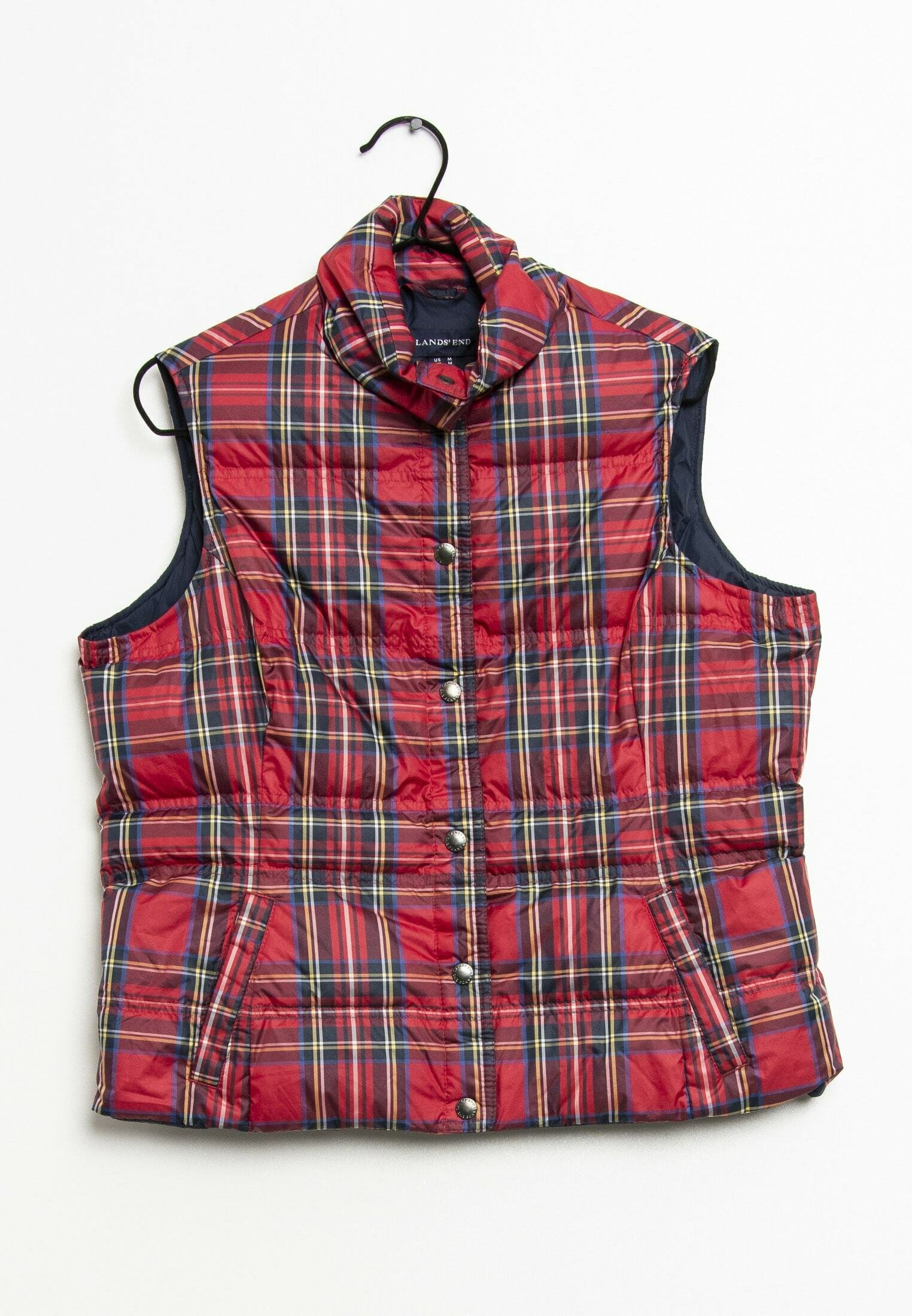 LANDS' END Waistcoat - red - (Pre-owned 