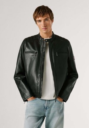 SENNON - Lederjacke - black