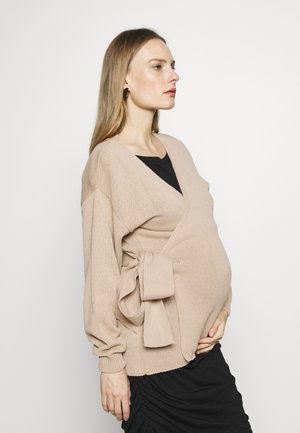 WRAP CARDIGAN - Cardigan - new stone