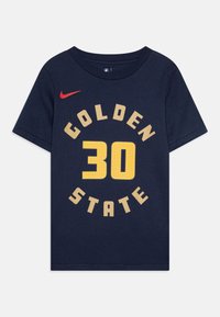 Nike Performance - NBA GOLDEN STATE WARRIORS STEPHEN CURRY CITY EDITION  ESSENTIAL TEE UNISEX - NBA krekls - college navy Miniatūras attēls 1