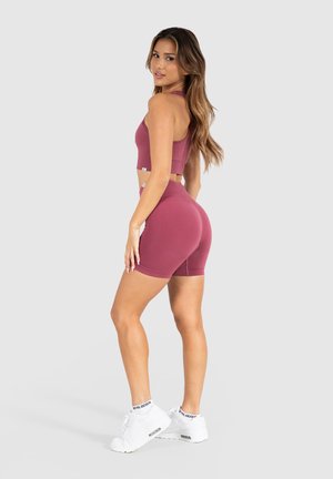 AMAZE PRO HIGH WAIST PERFORMANCE SHORTS - Leggings - bordeaux