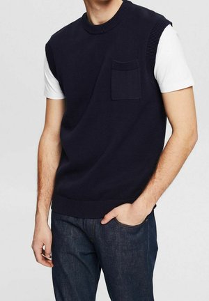 Jumper - mottled dark blue