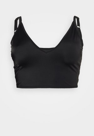 TONI PLUNGE LONG LINE CURVE - Bikinitop - black