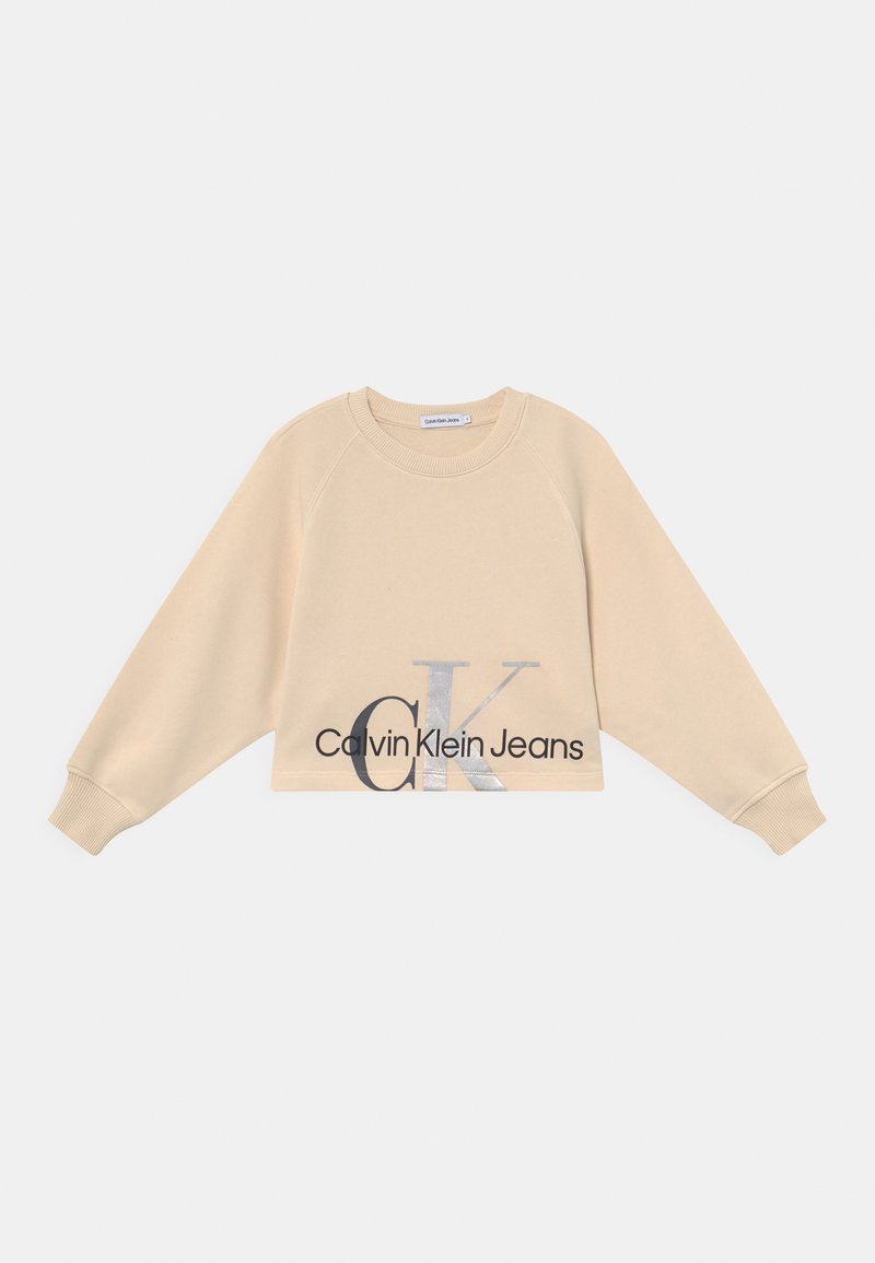 Kinder Pullover | Calvin Klein Jeans MIXED MONOGRAM CUTOFF Sweatshirt muslin/beige - JC27002 Kinder Pullover | Calvin Klein Jeans MIXED MONOGRAM CUTOFF Sweatshirt muslin/beige - JC27002