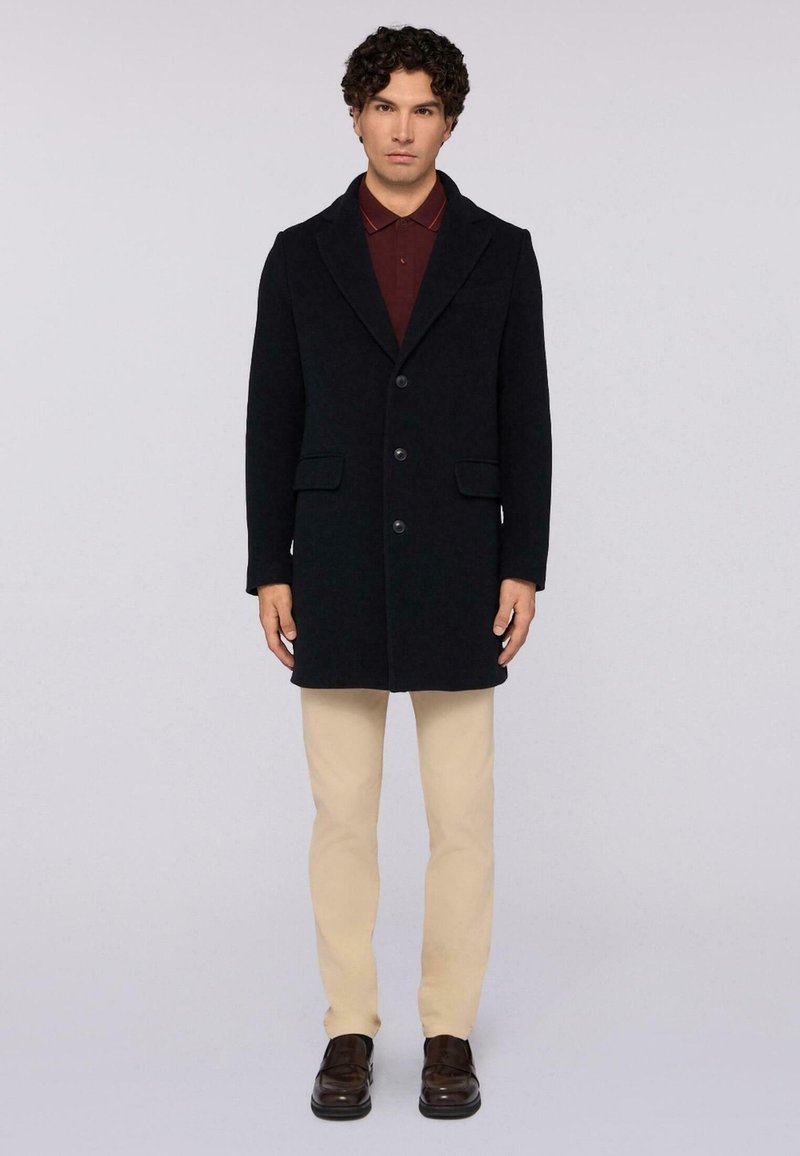 Trussardi MONOPETTO - Cappotto corto - blue genoa