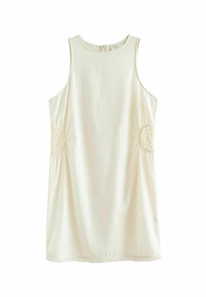 BRODERIE REGULAR FIT - Nappali ruha - ecru