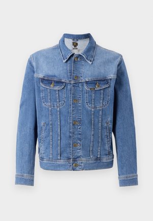 Svetlomodrá džínsová bunda s predným zapínaním na gombíky, dvoma vreckami na hrudi a dvoma bočnými vreckami. Obsahuje klasický golier a rovný strih.