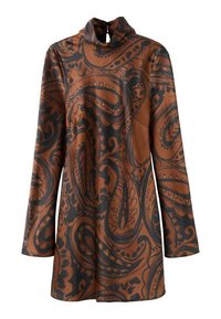 Hverdagskjole - orange, black