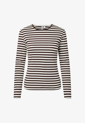 Pieces, PCRUKA LONG SLEEVED TOP - T-shirt à manches longues - hot fudge