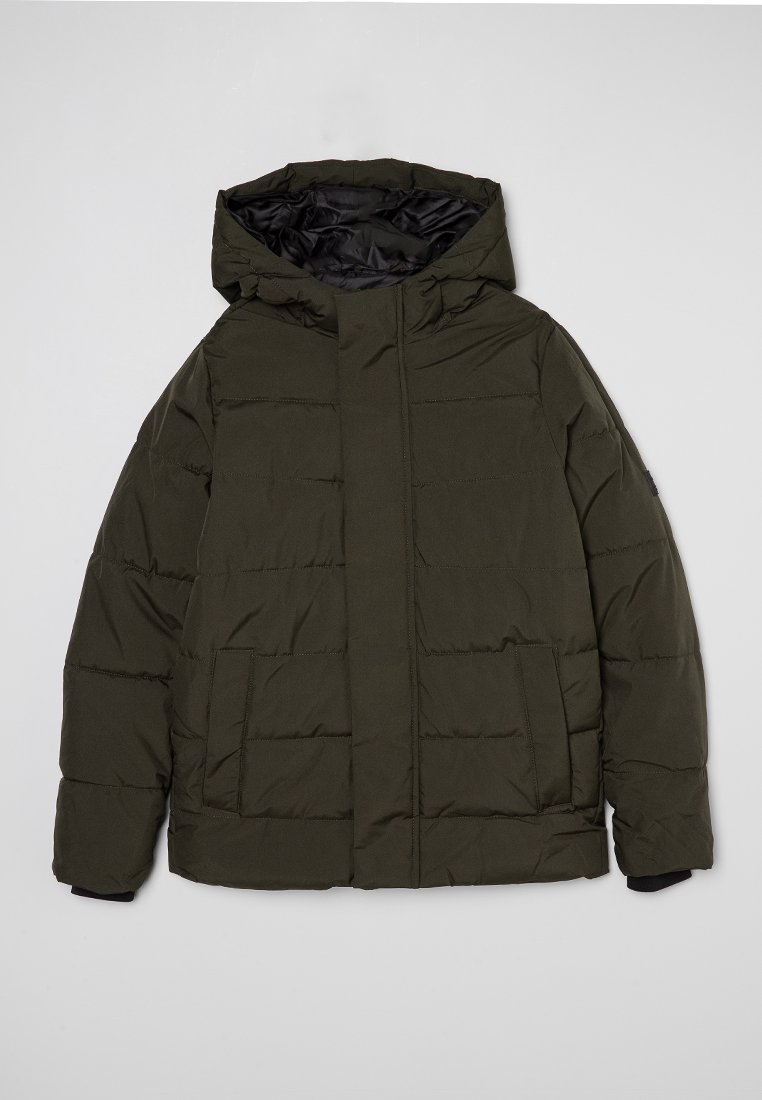 Jack & Jones Junior Winterjas kaki Jack & Jones Junior Winterjas kaki