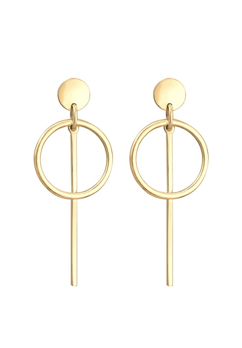Elli CIRCLE STICK BASIC - Oorbellen - gold-coloured/goudkleurig ...
