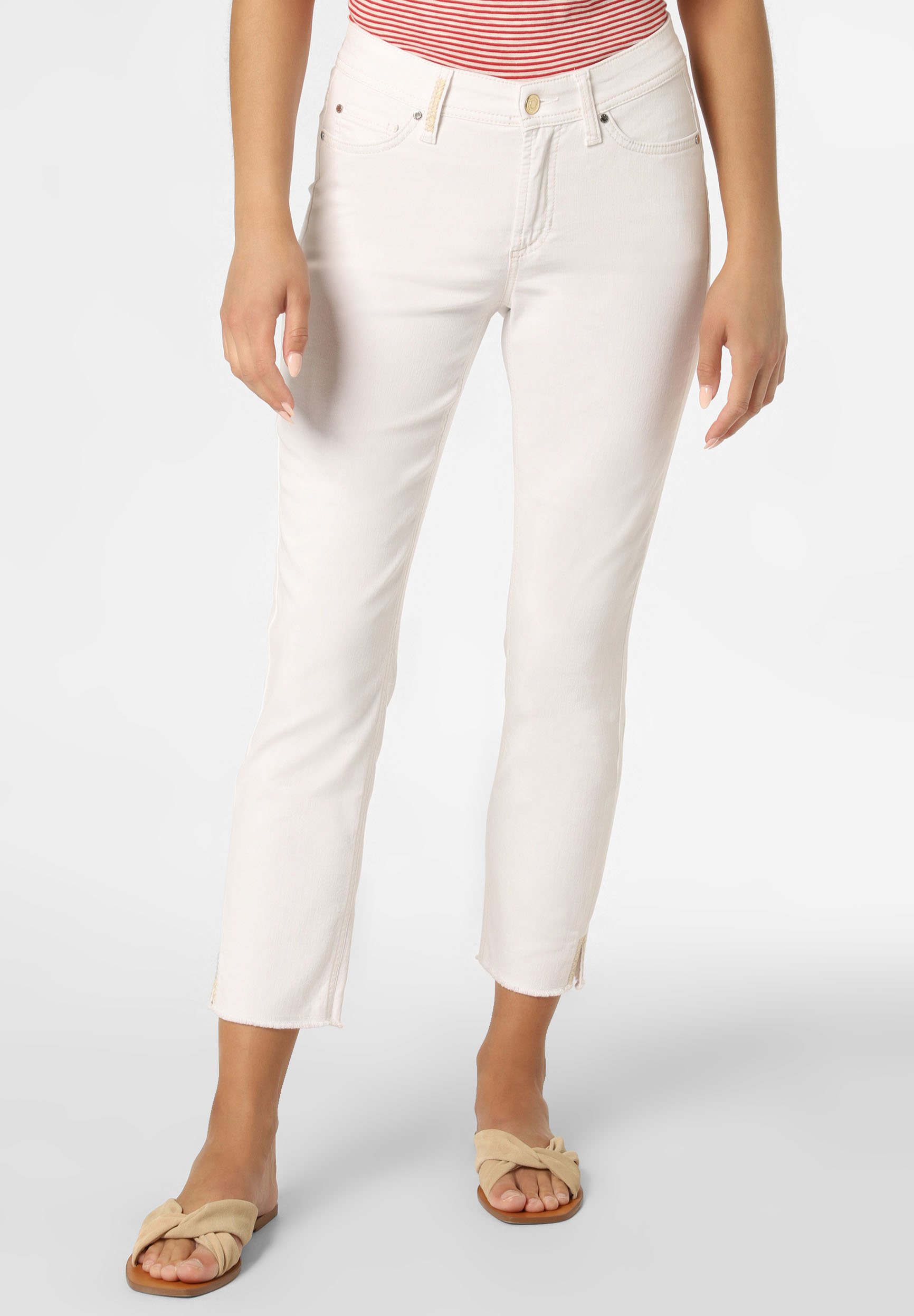 Cambio PIPER - Trousers - weiß/white - Zalando.de