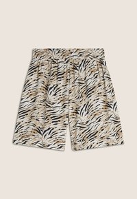 Freddy ANIMALIER CON VITA ELASTICIZZATA - Pantalón corto de deporte - white zebra animalier