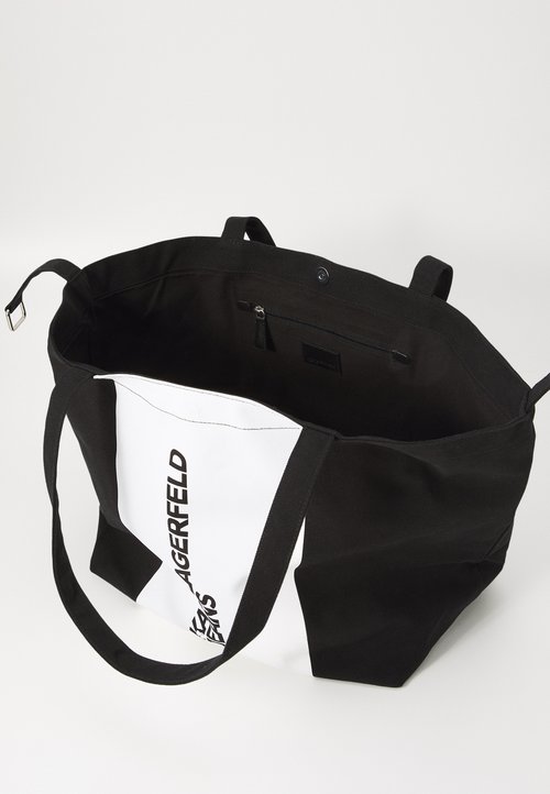 Borsa Tote Liu-Jo Donna Monogram Black - Shopper Spalla/Tracolla Con Logo, Tessuto Jacquard, Made In Italy