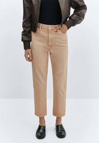 Mango - MOM2000 - Straight leg jeans - zand Miniatuurafbeelding 1