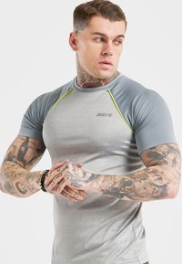 SIKSILK IMPULSE  - T-shirt con stampa - grey marl & grey