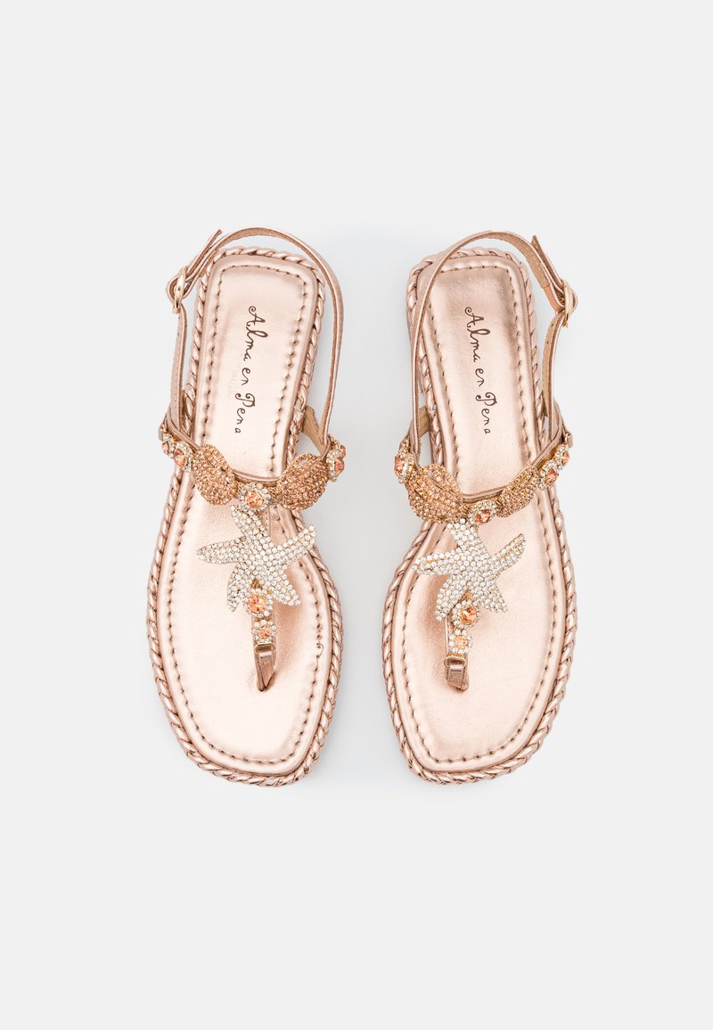 Damen Sneaker | Alma en Pena Zehentrenner rose/roségoldfarben - HW70726 Damen Sneaker | Alma en Pena Zehentrenner rose/roségoldfarben - HW70726