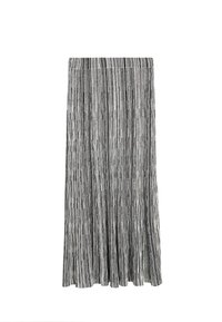 LONG KNIT WITH STRIPED PRINT - Jupe longue - black
