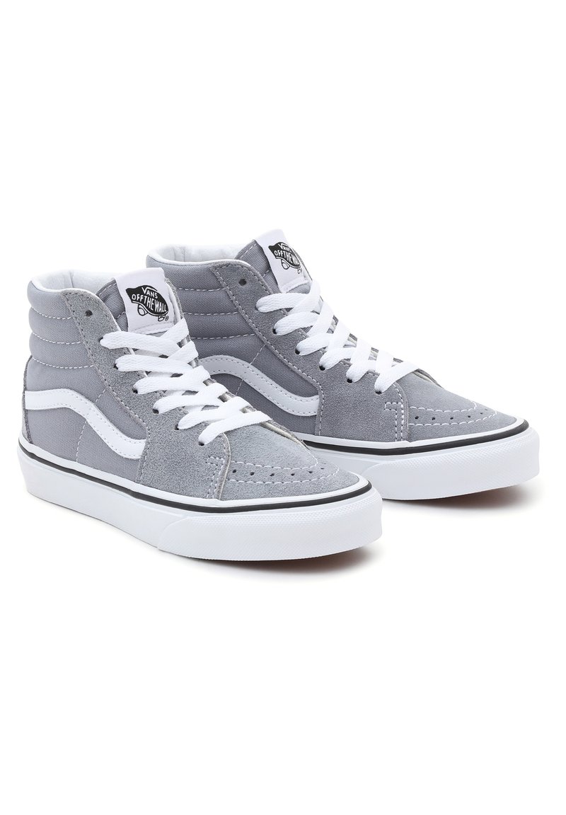 vans high tops black and blue