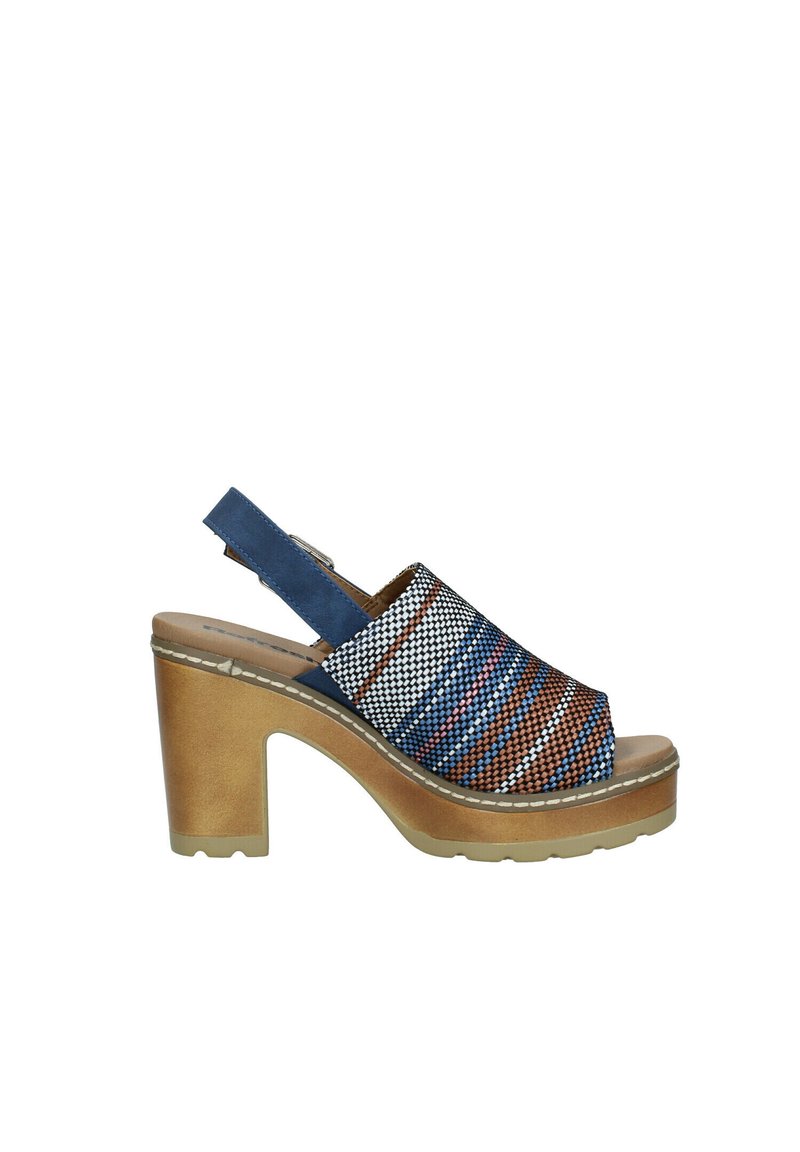 Refresh Sandali con plateau blu