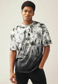 Next DIP DYE GRAPHIC - Marškinėliai su spaudiniu - black white