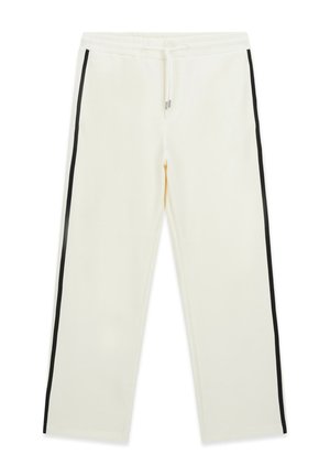 Guess JOGGINGHOSEN MIT SEITENSTREIFEN - Pantaloni sportivi - weiß