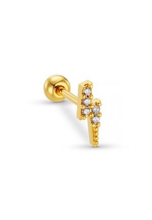 PAVE LIGHTNING BARBELL - Pojedinačna naušnica - gold-coloured