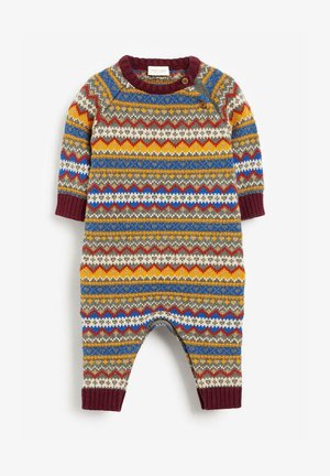 MULTI STRIPE ROMPER - Jumpsuit - brown