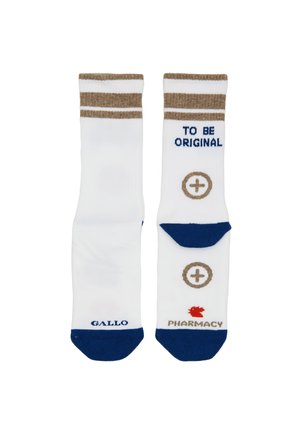 UNISEX SHORT WITH TO BE ORIGINAL INSCRIPTION FOR PHARMACY - Socks - white