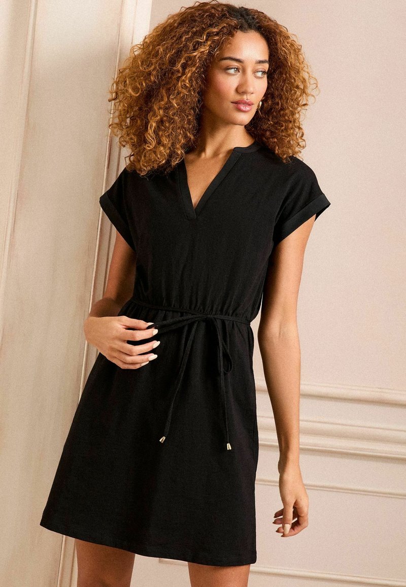 Love & Roses REGULAR FIT 2 PACK - Jersey dress - khaki and black/green -  Zalando