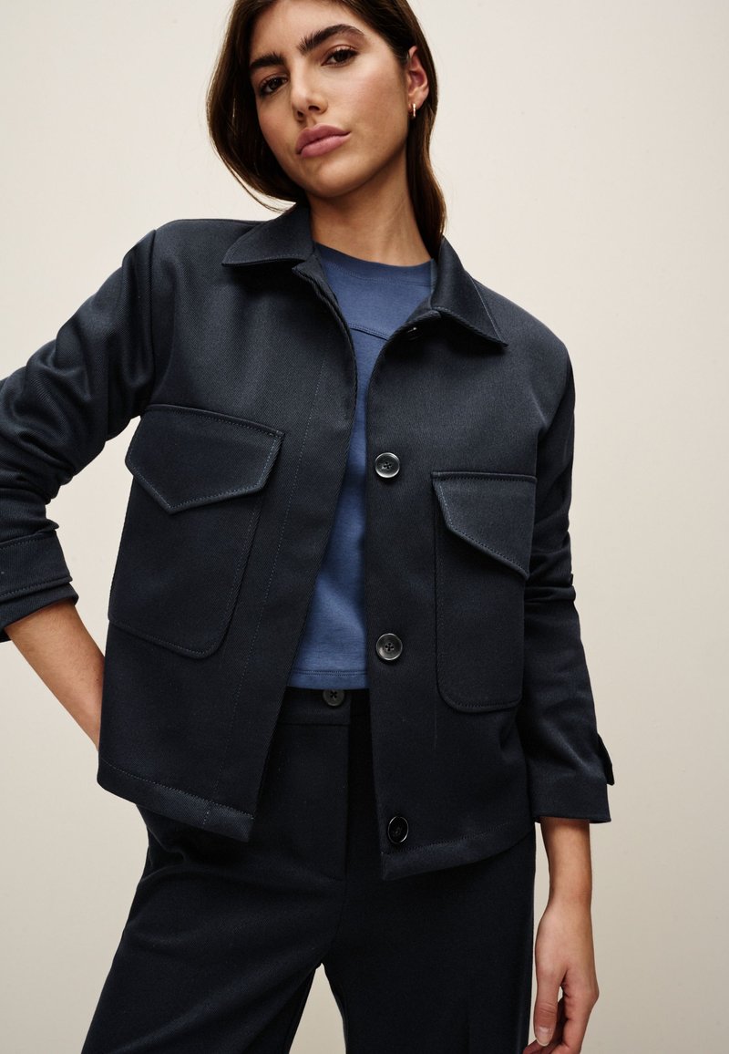 Next TWILL BOXY REGULAR FIT - Lichte jas - navy