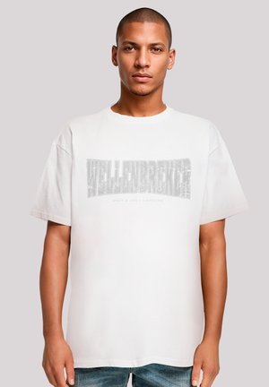 KNUT & JAN HAMBURG WELLENBREKER - Print T-shirt - weiß