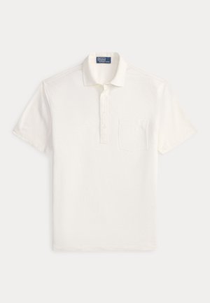 STANDARD FIT LINEN PIQUÉ POLO SHIRT - Polokošeľa - deckwash white