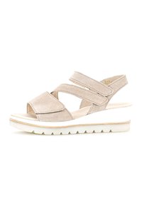 Gabor Sandalen met plateauzool - beige