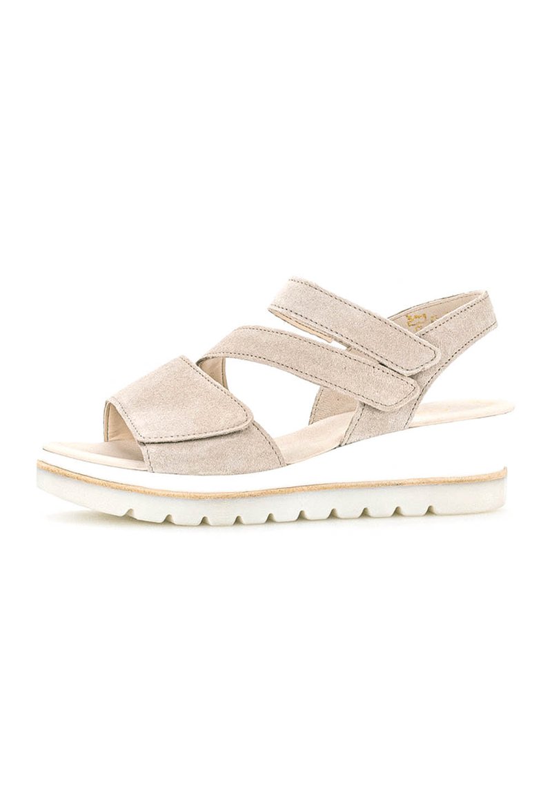 Gabor Sandalen met plateauzool - beige