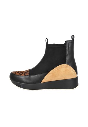 Botines de cuña - black