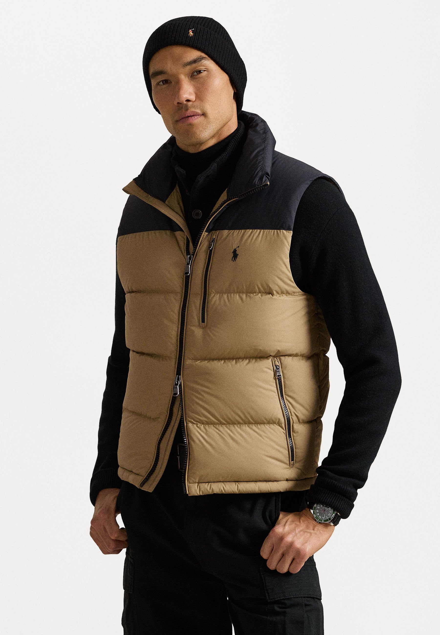 Polo Ralph Lauren THE GORHAM COLOR BLOCKED DOWN VEST - Waistcoat