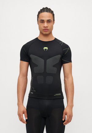 TRAINING CAMP RASHGUARDS - T-shirt de sport - black/neon green