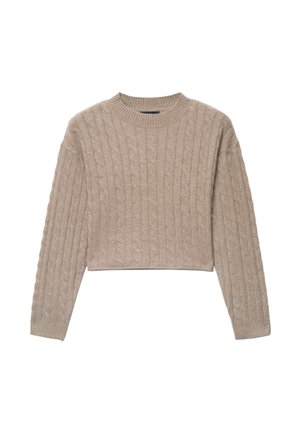 Calliope, MAGLIA TINTA UNITA - Pullover - fango melange