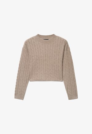 Calliope, MAGLIA TINTA UNITA - Maglione - fango melange