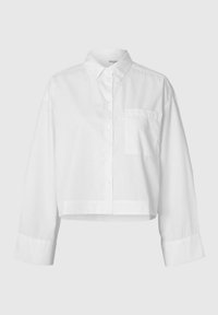 CROP BOXY FIT - Bluza s gumbima - bright white
