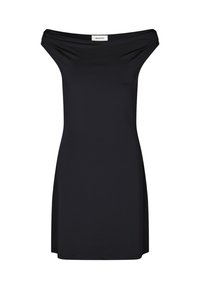 HIMA OFF-SHOULDER DRESS - Vestido de malha - black