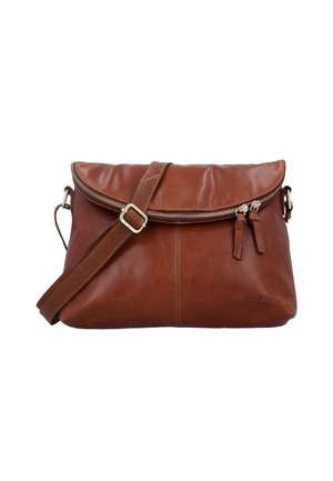 Gusti Leder GARDENIA - Axelremsväska - honey brown