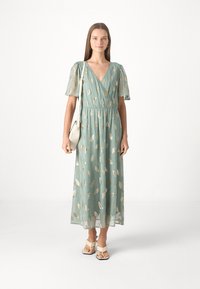 JDY MILA WRAP   - Φόρεμα ημέρας - chinois green/gold