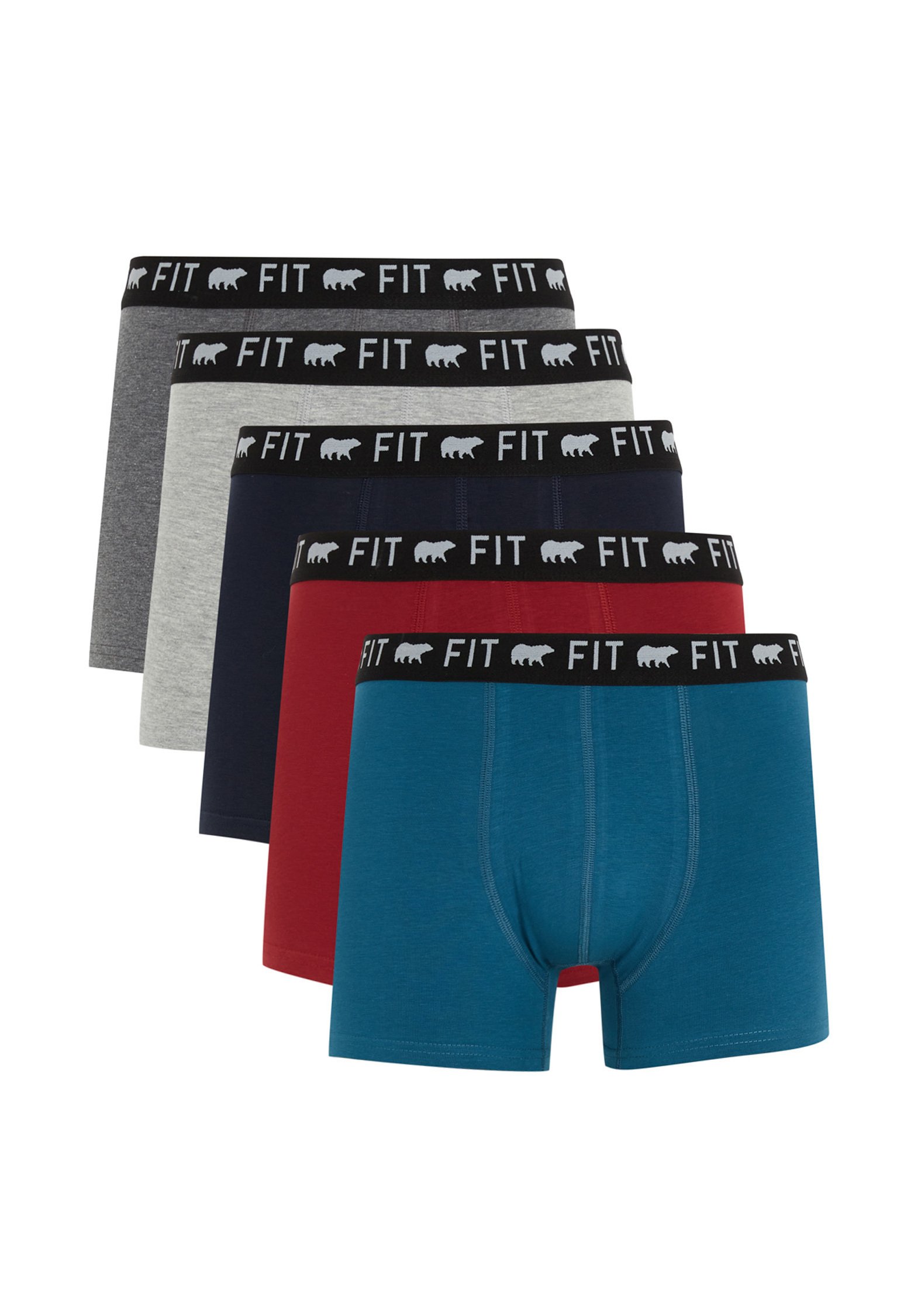 DeFacto 5 PACK - Boxershort - grey/grijs - Zalando.nl