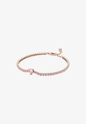 Pandora SPARKLING HEART - Bracelet - rose gold plated